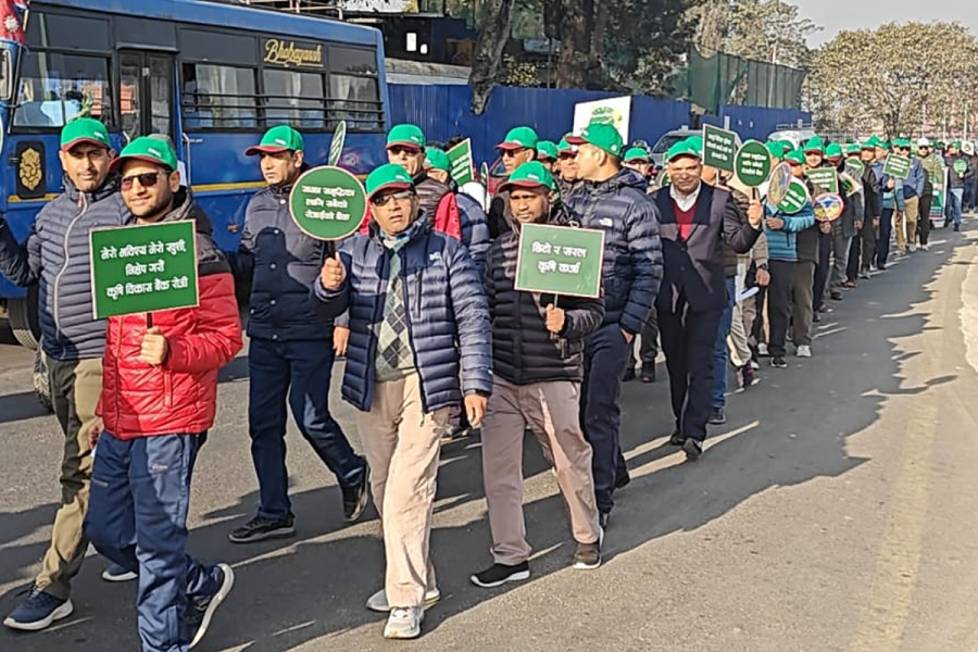 ५८औं वार्षिकोत्सवमा कृषि विकास बैंकद्वारा प्रभातफेरी आयोजना