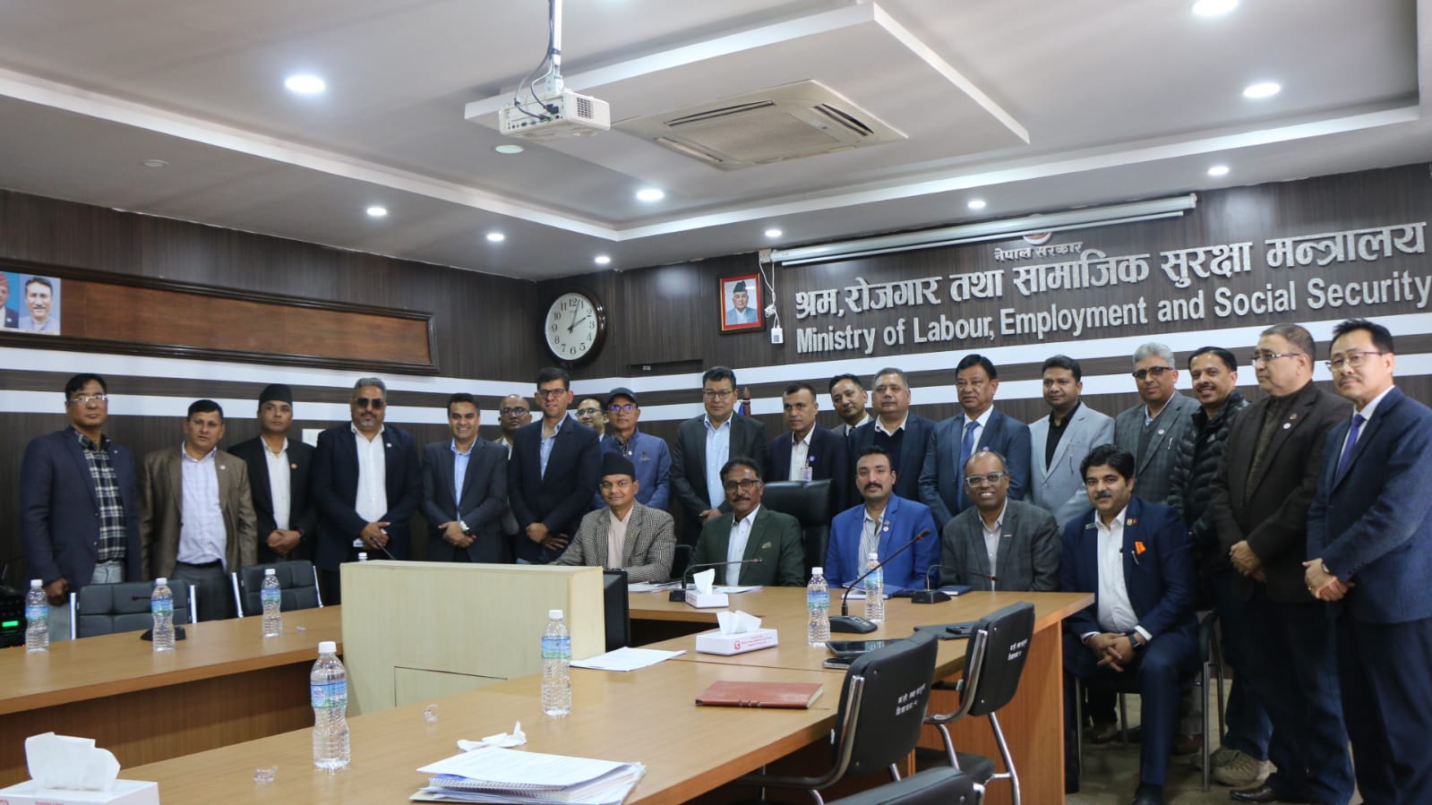 श्रम तथा रोजगार सम्मेलनको विषयमा मन्त्रालय र नाडा बीच छलफल