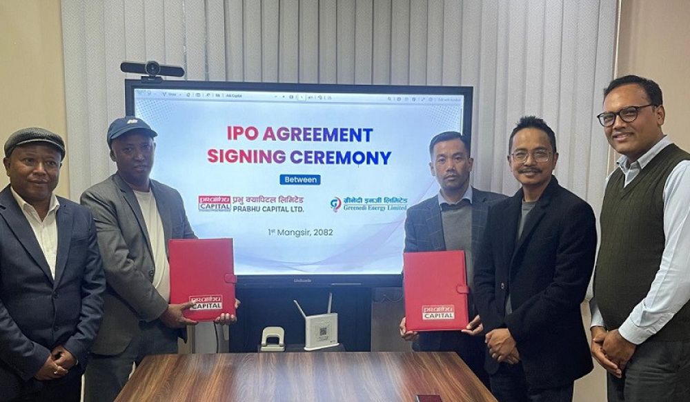 ग्रीनेदीको आईपीओ शेयर निष्कासन तथा बिक्री प्रबन्धकमा प्रभु क्यापिटल